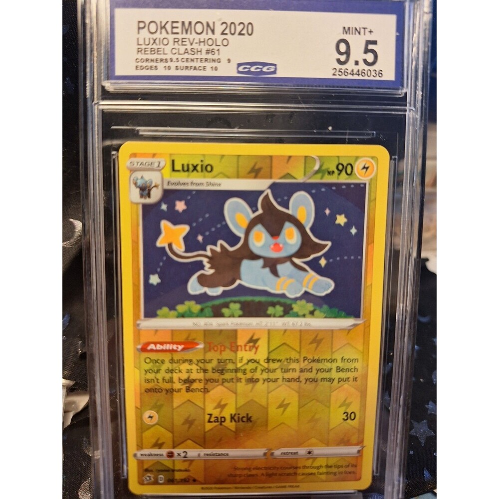 Pokemon 2020  LUXIO Rebel Clash Rev Holo #61/192 - CCG 9.5